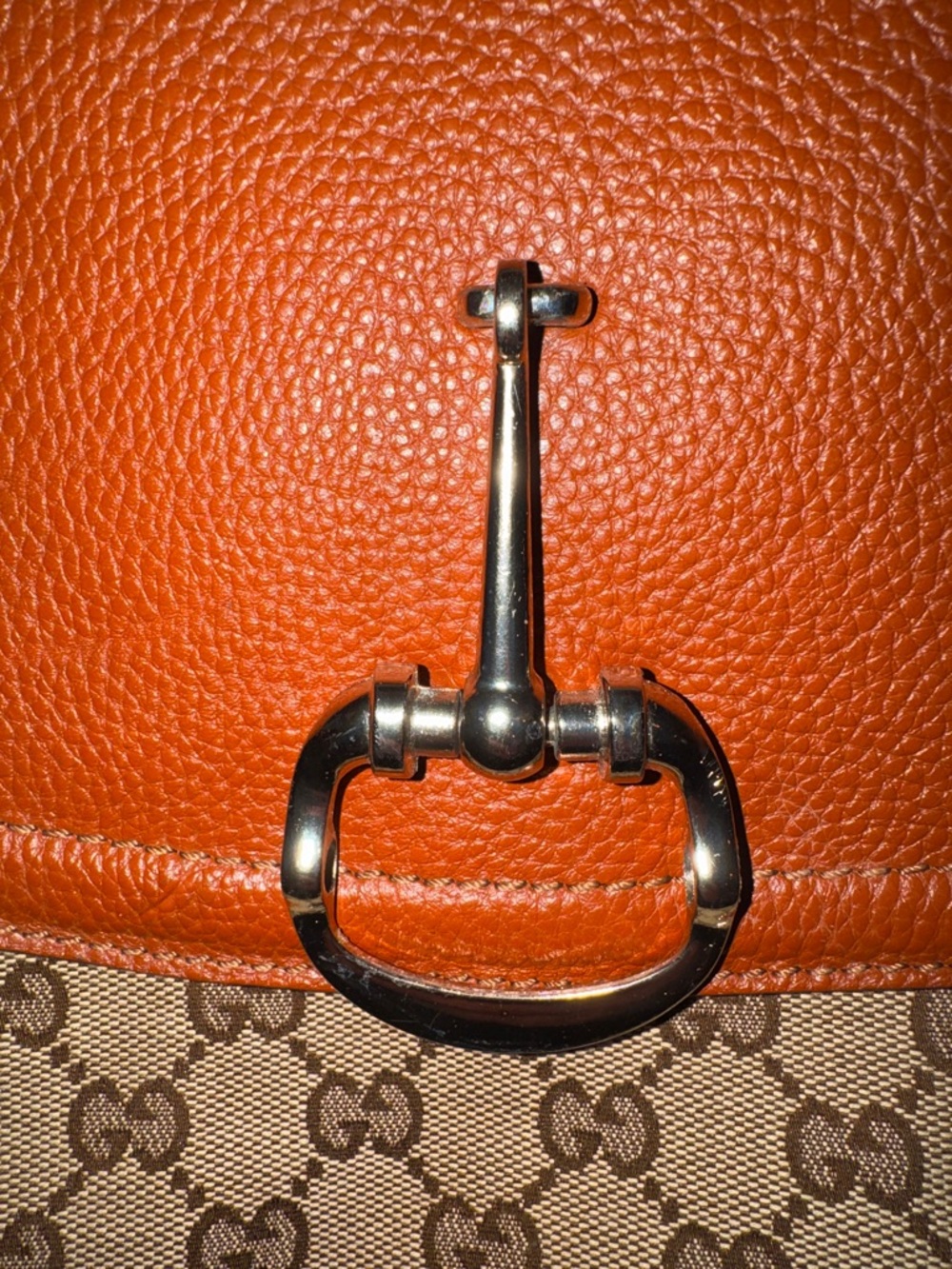 Gucci Tan-Brown GG Canvas Crossbody with Tassel Detail - Picture 9 of 14